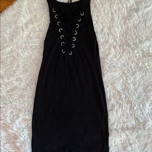 Black fitting dress